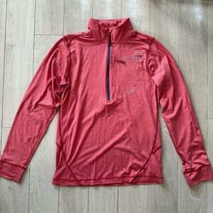 Columbia Diamond Peak 1/2 Zip Long Sleeve Sweater for Men in Red Heather Size S